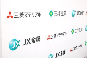 JX Advanced Metals, Mitsubishi Materials, and Mitsui Metal: Signs and Logos